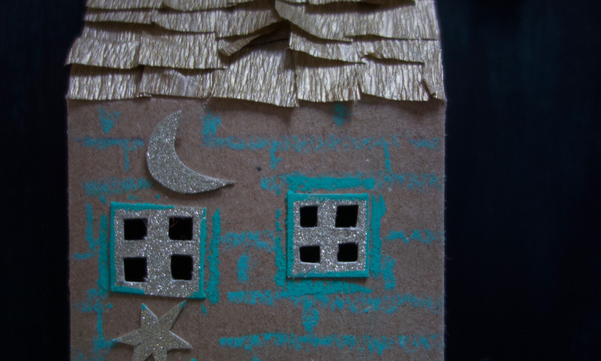 Cardboard house model